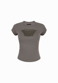 ENIGMA MILITARY SCULPT BABY TEE WASHED ARMY GREEN