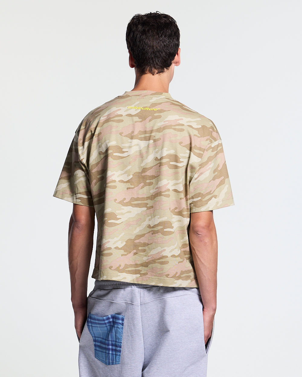 CROSSED SCRIPT TEE CAMO