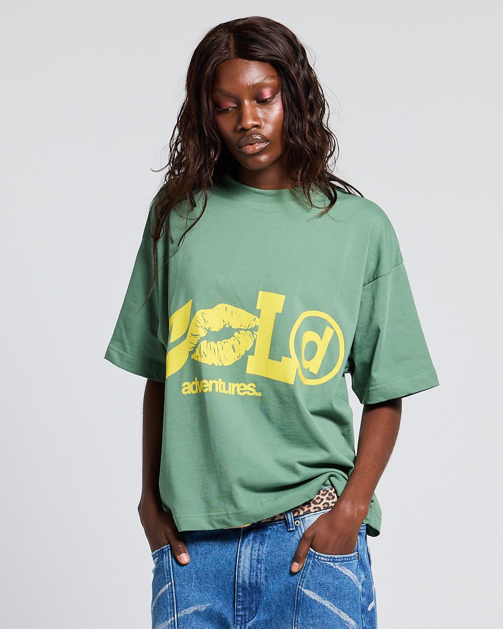 ADVENTURES TEE GREEN & YELLOW