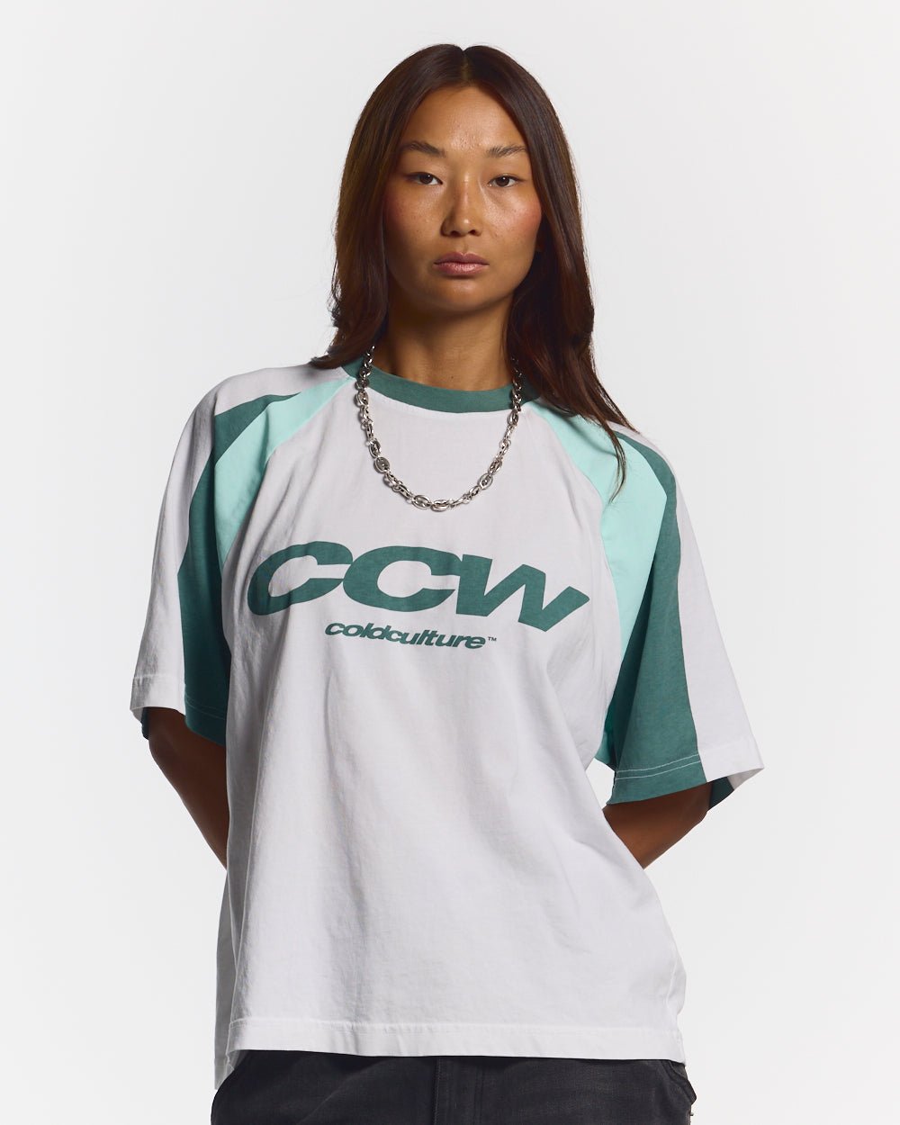 AIRBORNE TEE WHITE AND GREEN