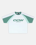 AIRBORNE TEE WHITE AND GREEN