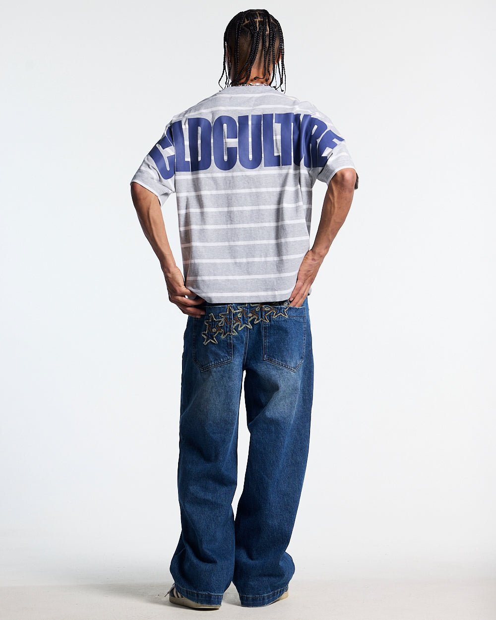 BAY STRIPE TEE GREY