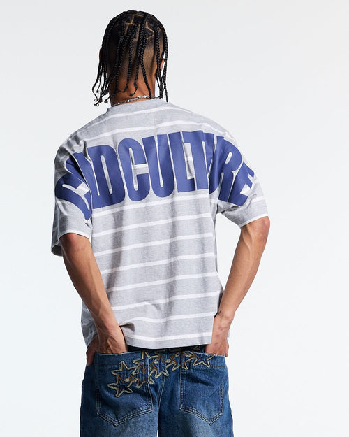 BAY STRIPE TEE GREY