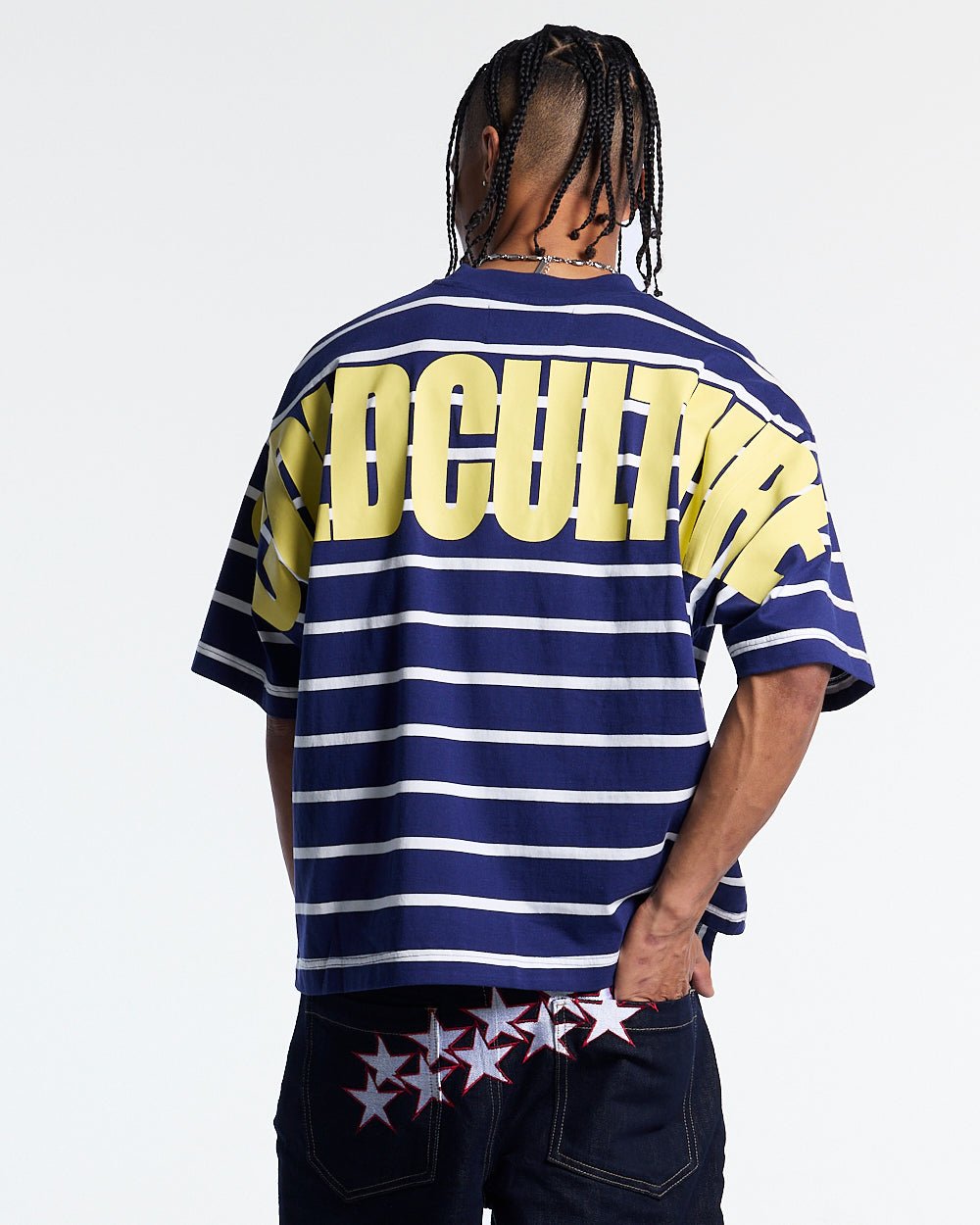 BAY STRIPE TEE NAVY