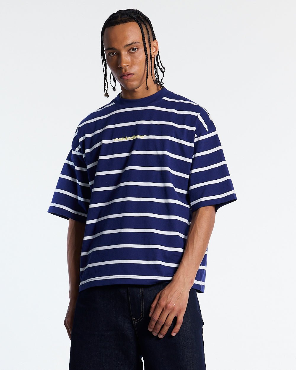 BAY STRIPE TEE NAVY