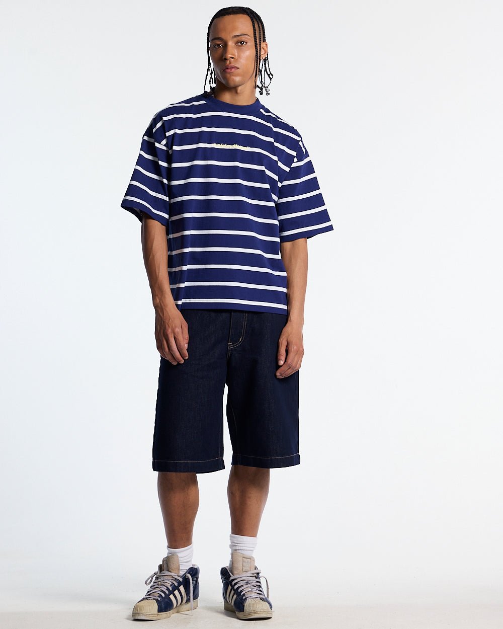 BAY STRIPE TEE NAVY