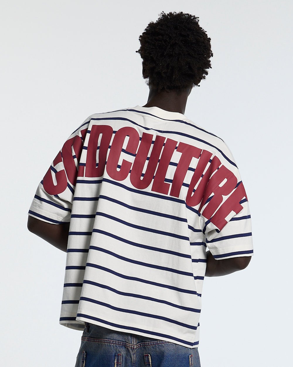 BAY STRIPE TEE WHITE
