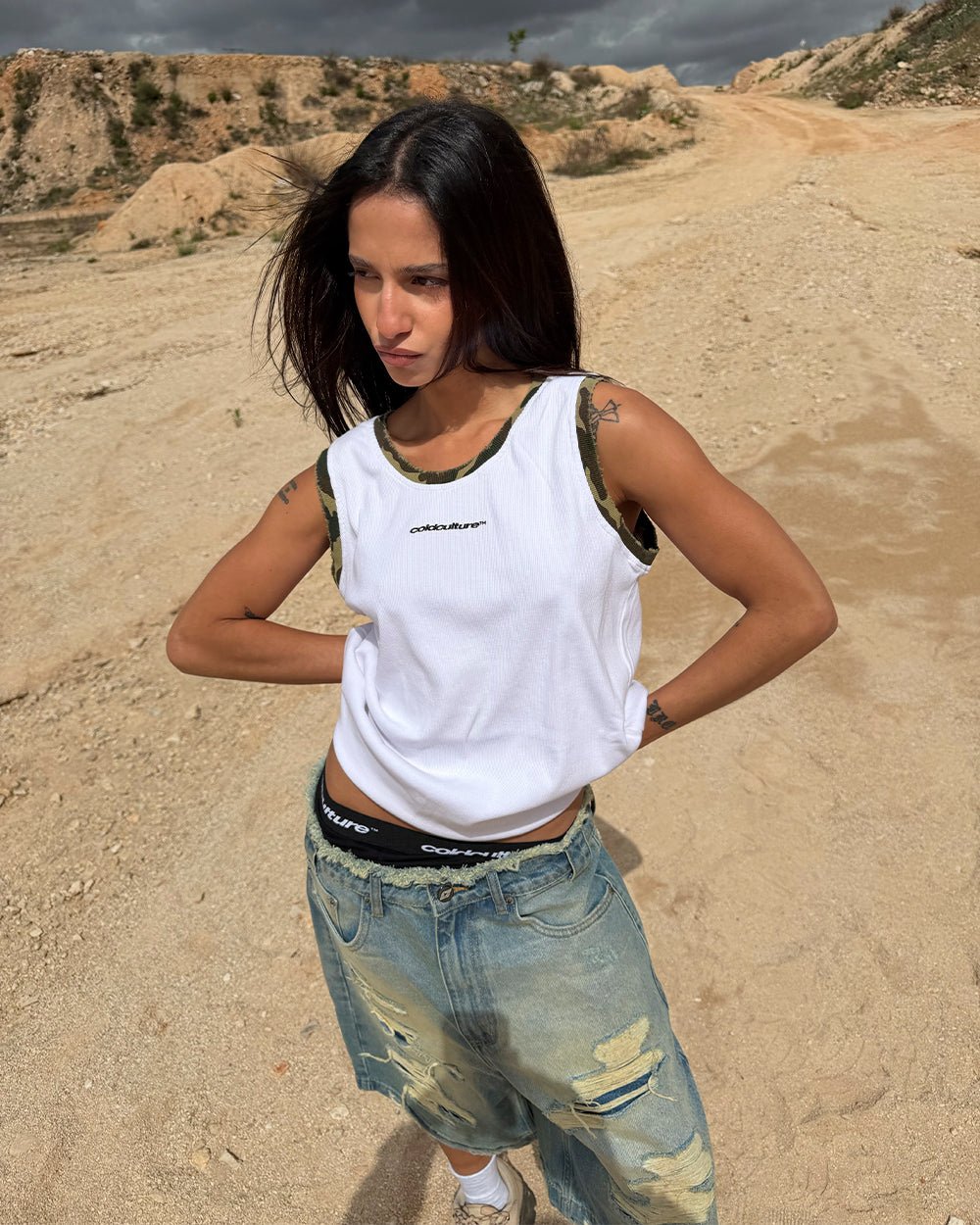 BLACK OPS TANK TOP WHITE