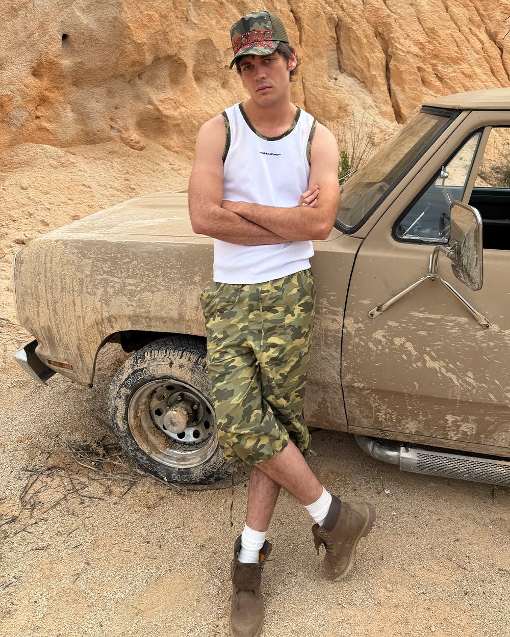 BLACK OPS TANK TOP WHITE