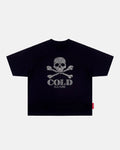 BLING SKULL TEE BLACK