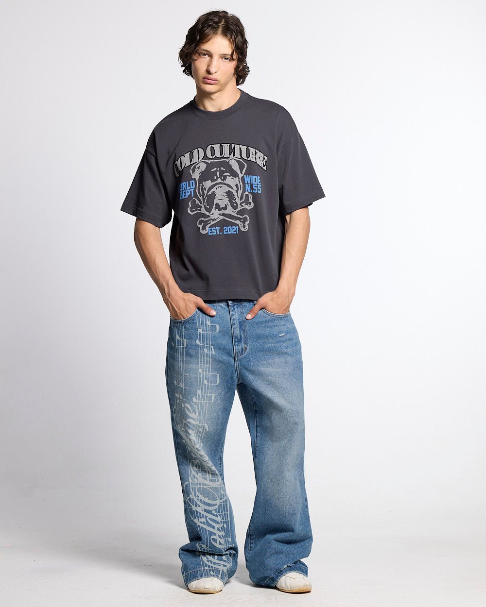 BULLDOG TEE DARK GREY