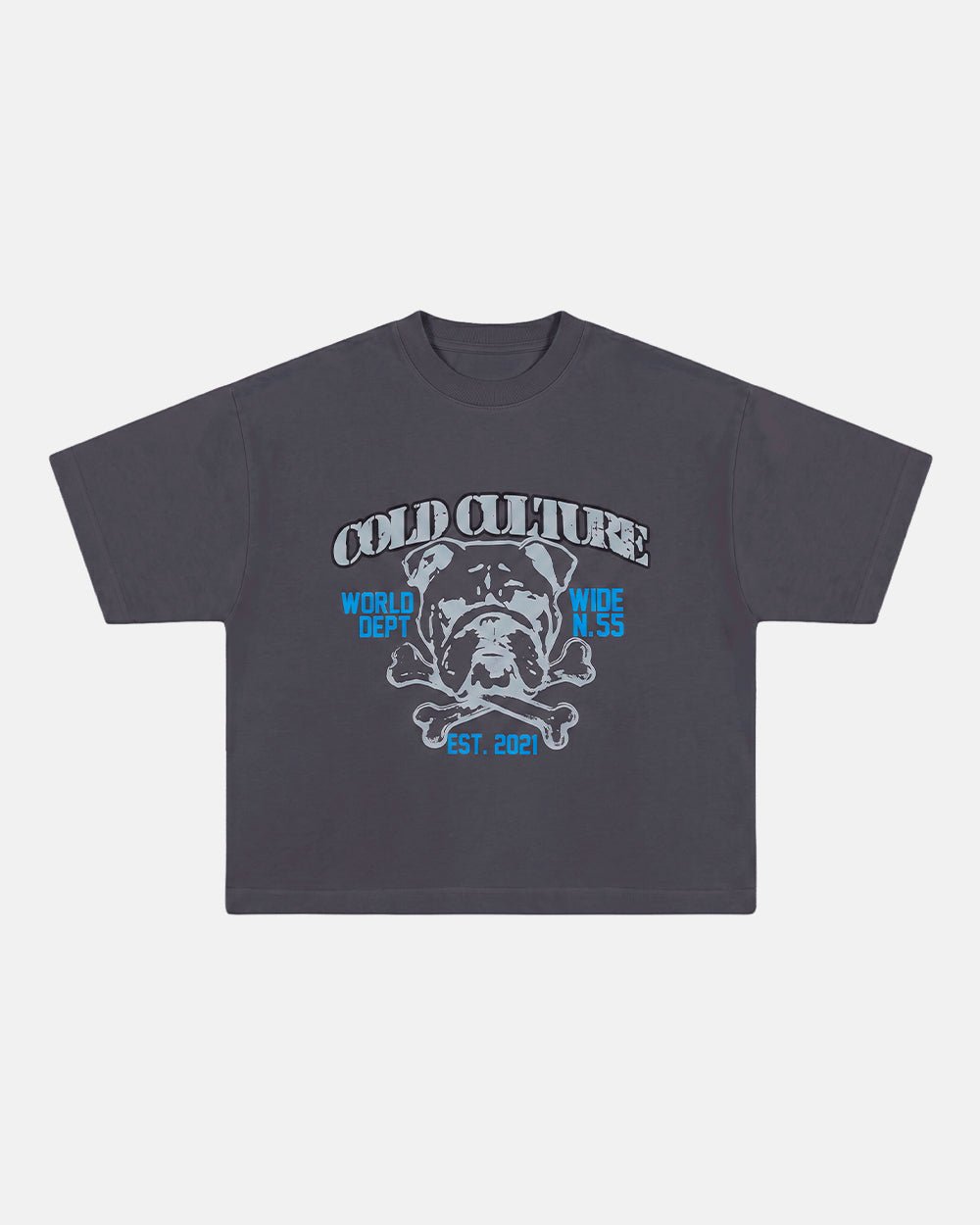 BULLDOG TEE DARK GREY