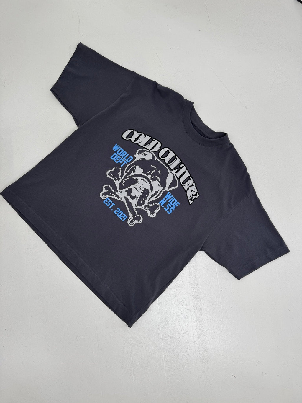 BULLDOG TEE DARK GREY