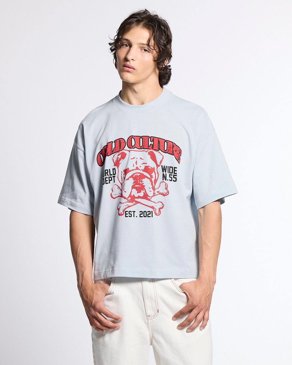 BULLDOG TEE LIGHT BLUE
