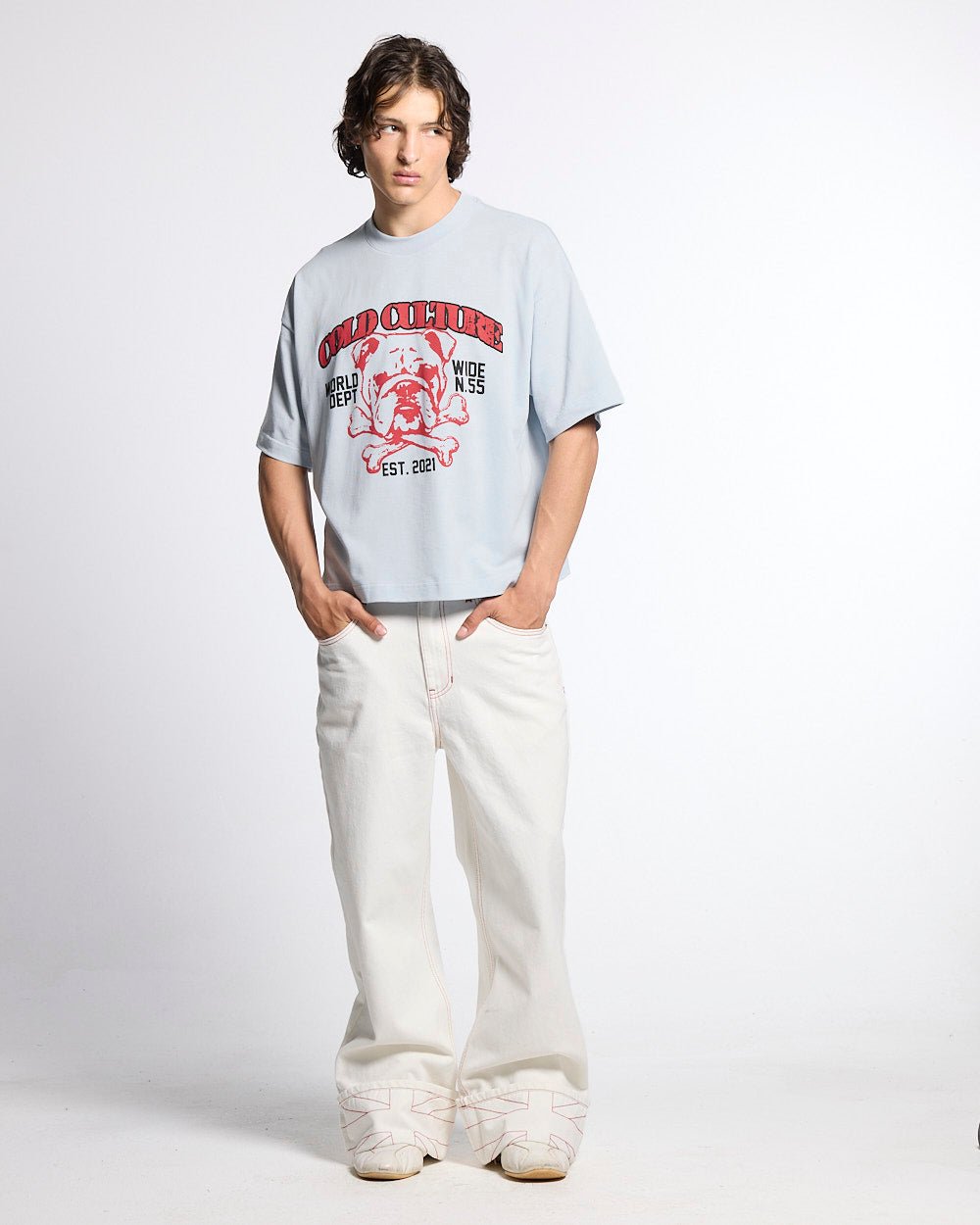 BULLDOG TEE LIGHT BLUE