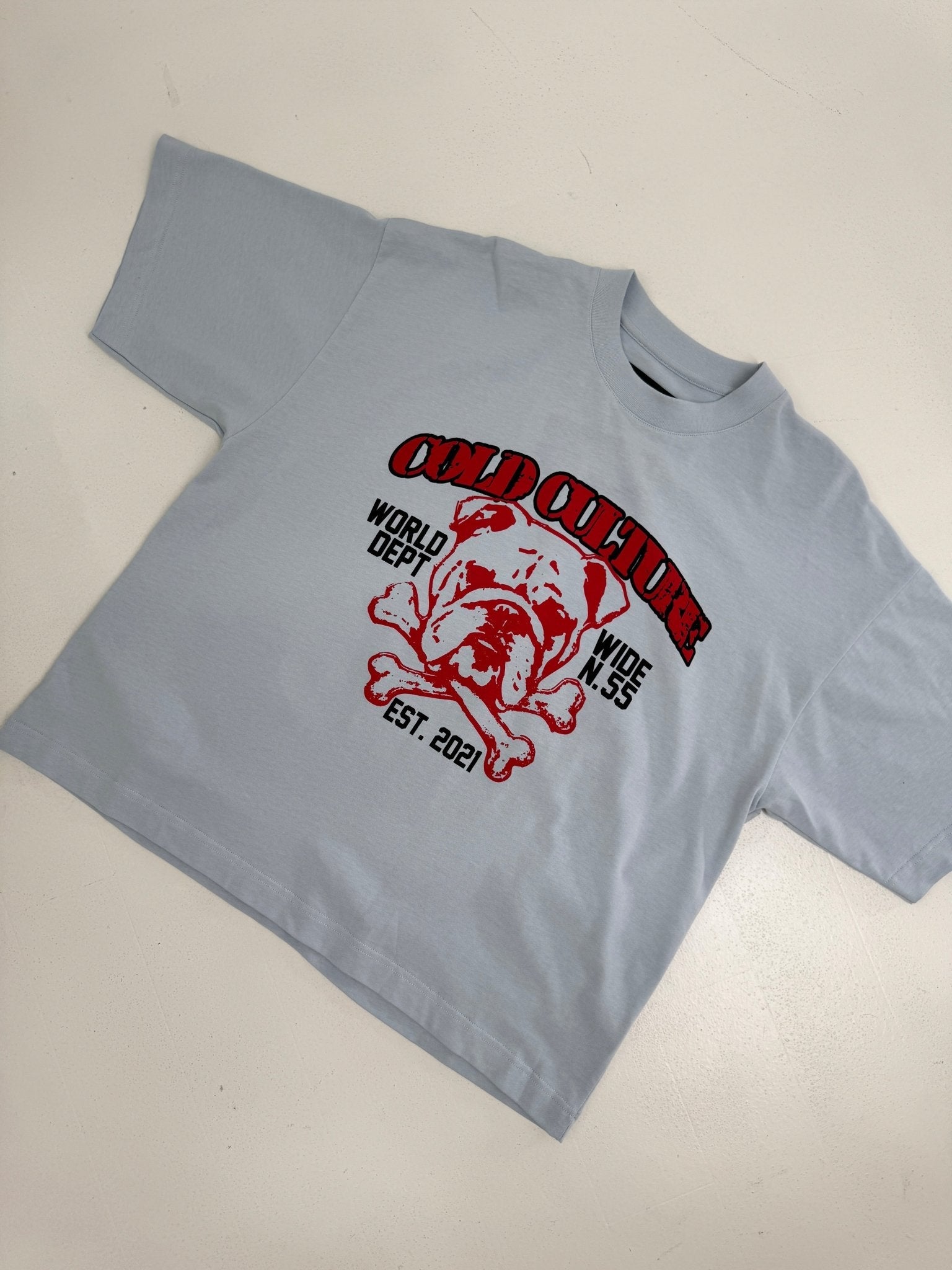 BULLDOG TEE LIGHT BLUE