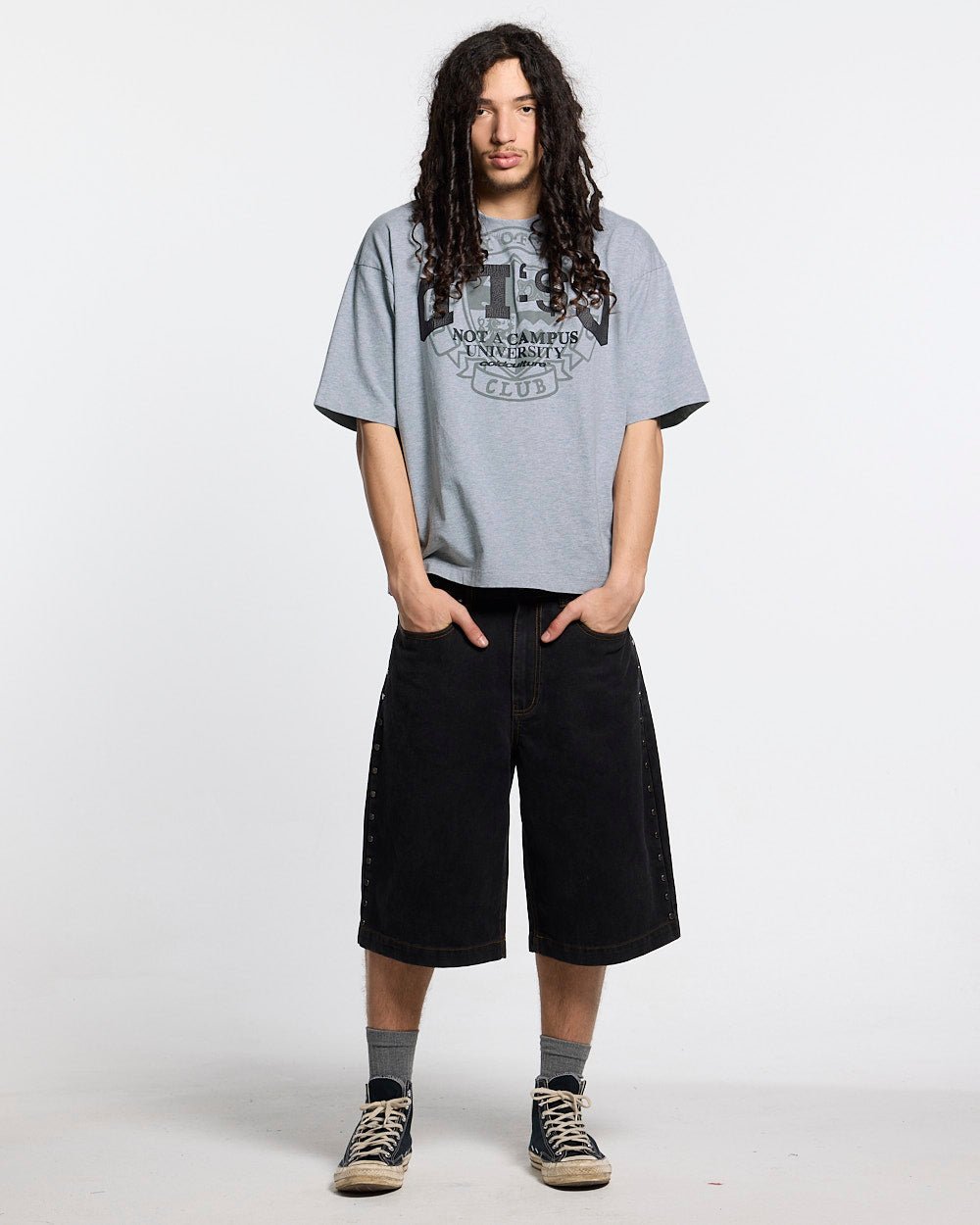 CAMPUS TEE HEATHER GREY