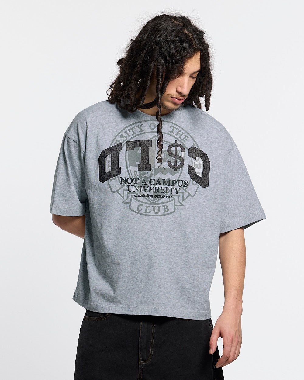 CAMPUS TEE HEATHER GREY