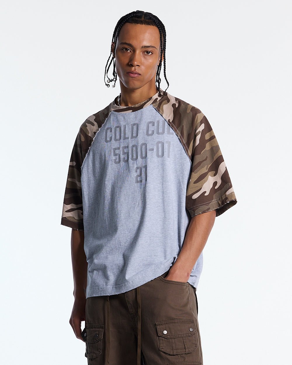 CHAINS CAMO TEE GREY