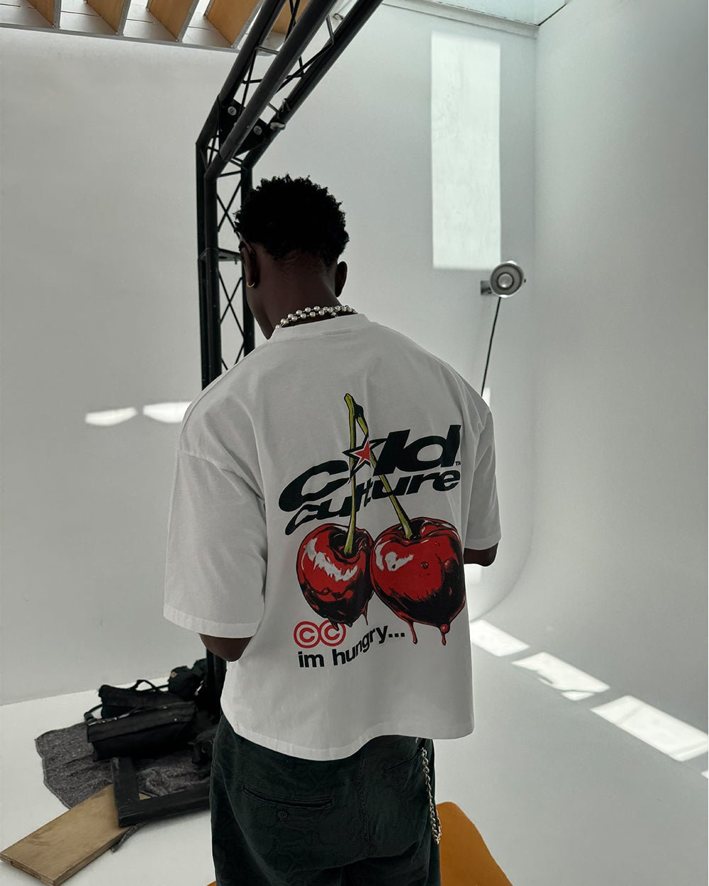 CHERRY TEE WHITE