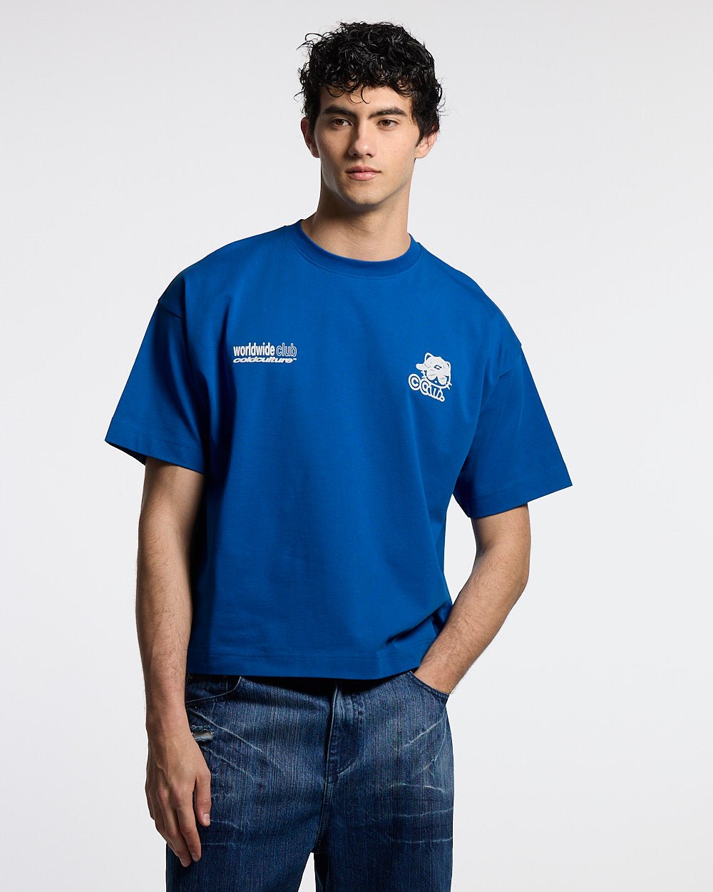 CIBERCAT TEE BLUE