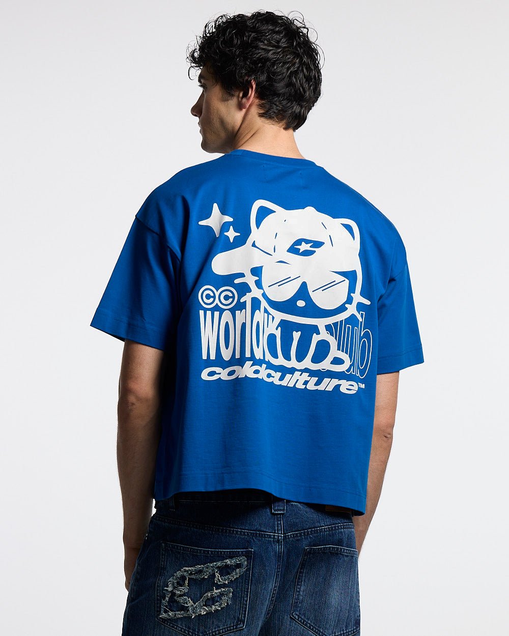 CIBERCAT TEE BLUE