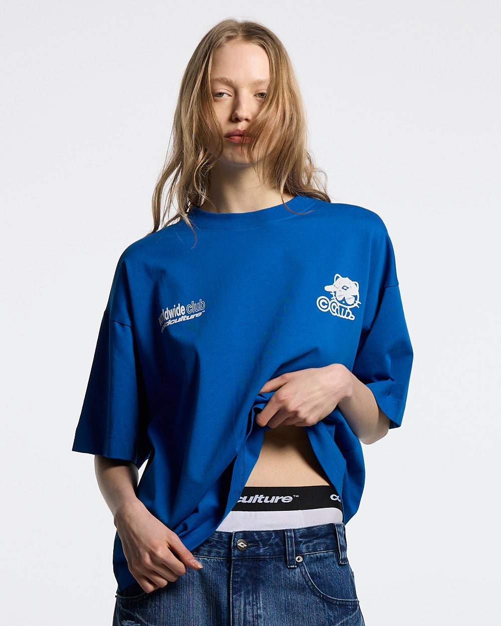 CIBERCAT TEE BLUE