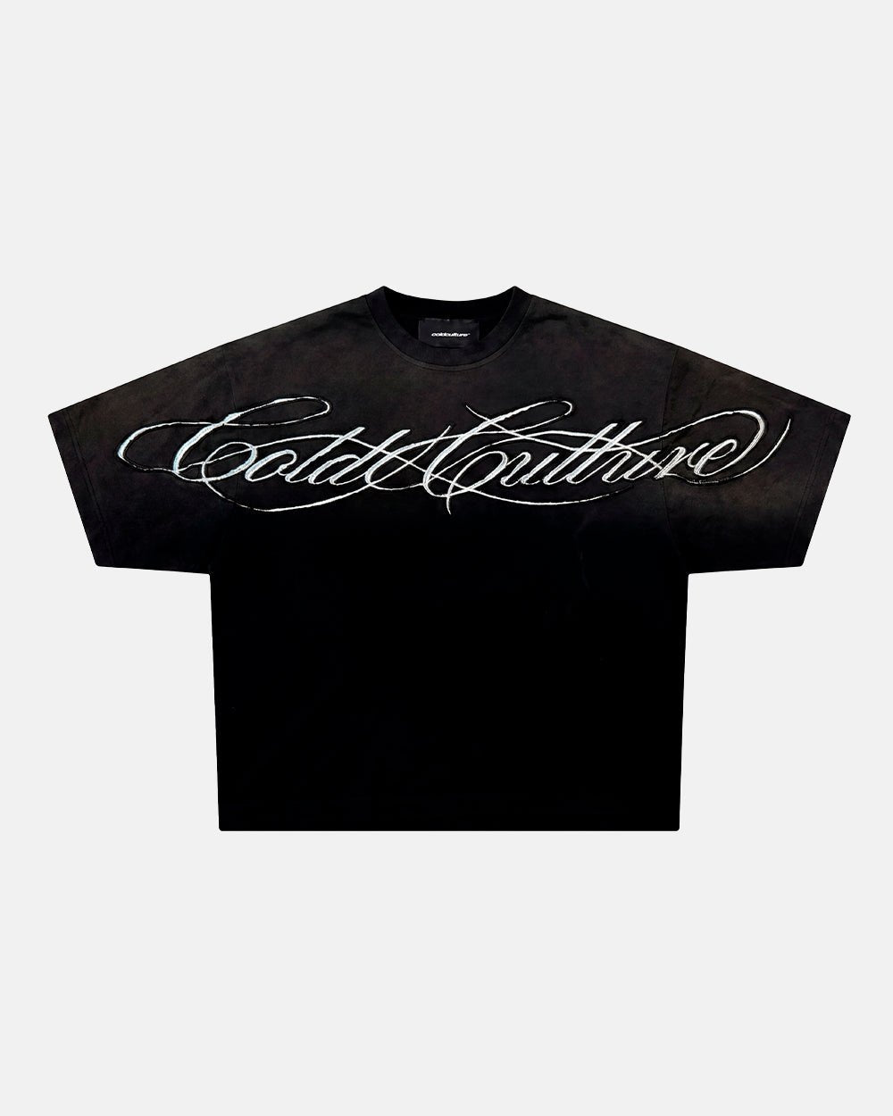 CROSSED SCRIPT TEE 2.0 BLACK