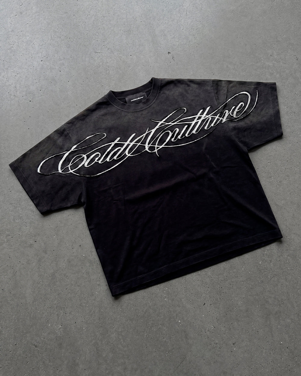 CROSSED SCRIPT TEE 2.0 BLACK