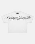 CROSSED SCRIPT TEE 2.0 WHITE