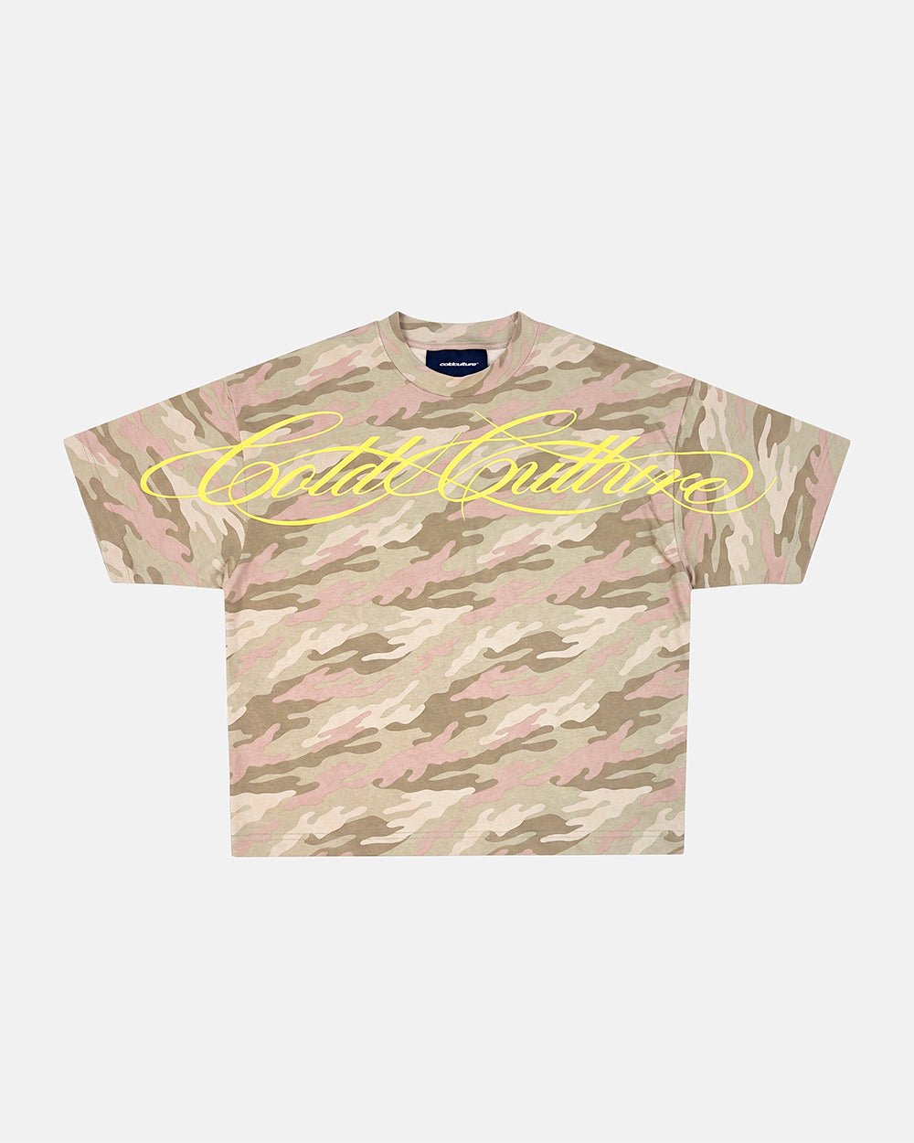 CROSSED SCRIPT TEE CAMO