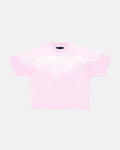 CROSSED SCRIPT TEE PINK