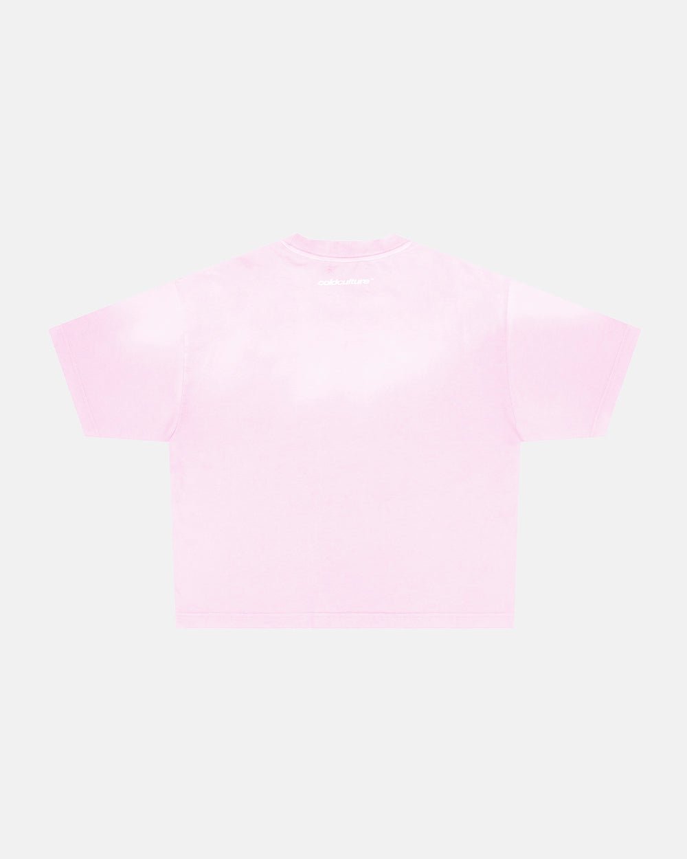 CROSSED SCRIPT TEE PINK