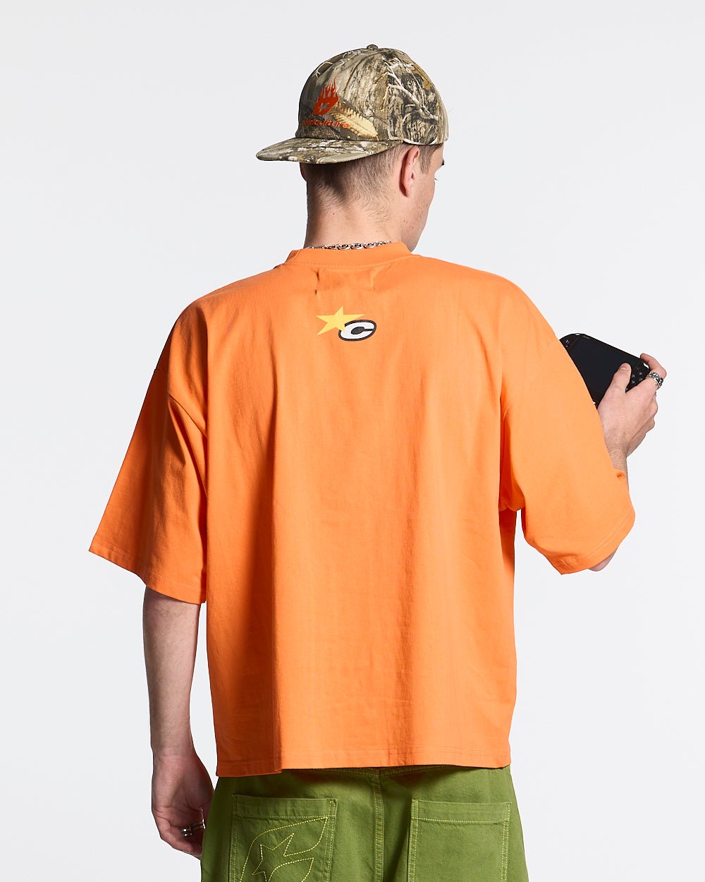 CULT STAR TEE FIRECRACKER ORANGE