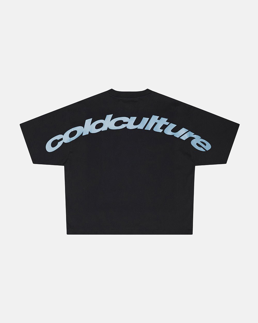 CURVED TEE BLACK & BLUE