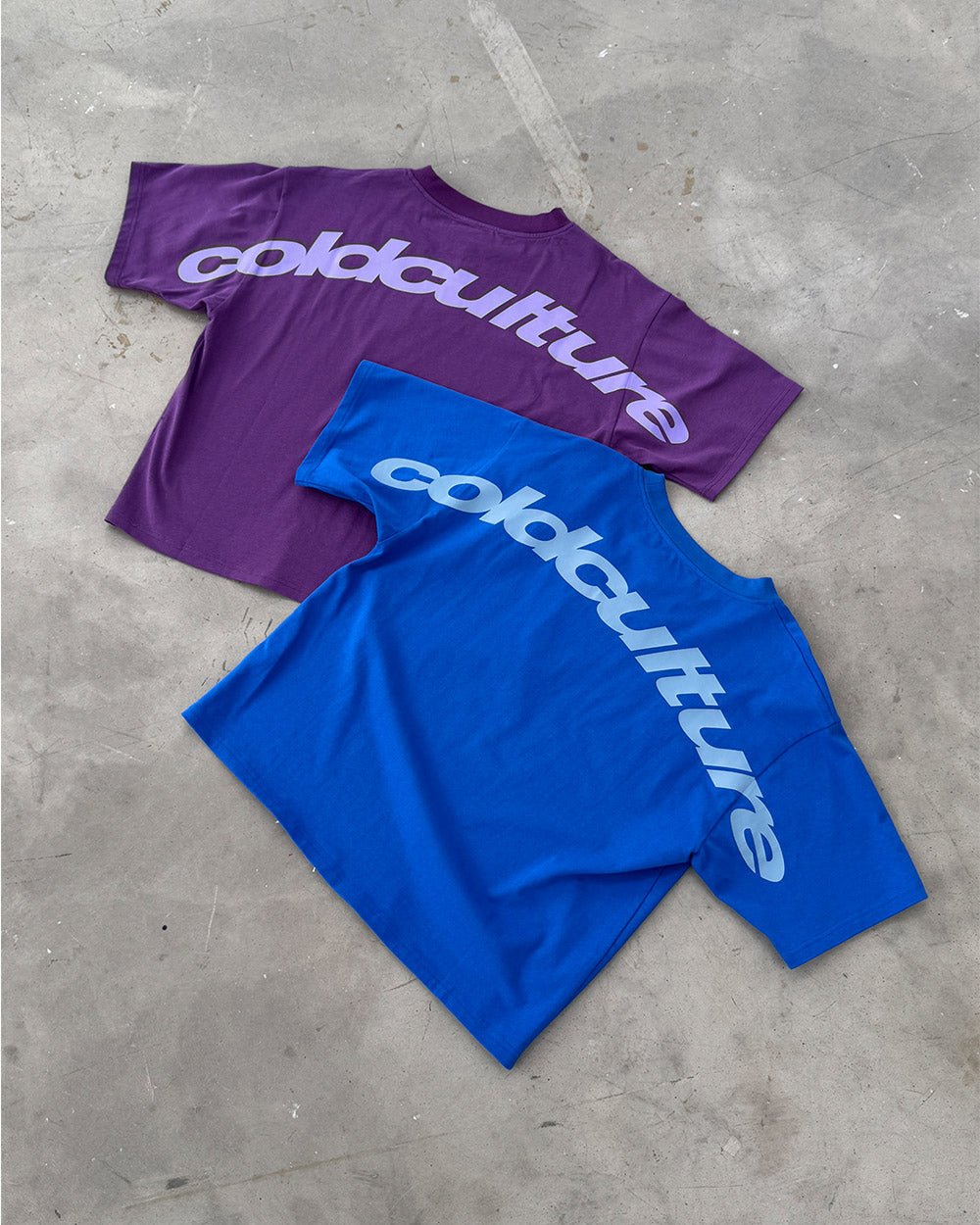 CURVED TEE BURGUNDY & PURPLE