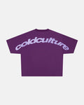 CURVED TEE BURGUNDY & PURPLE