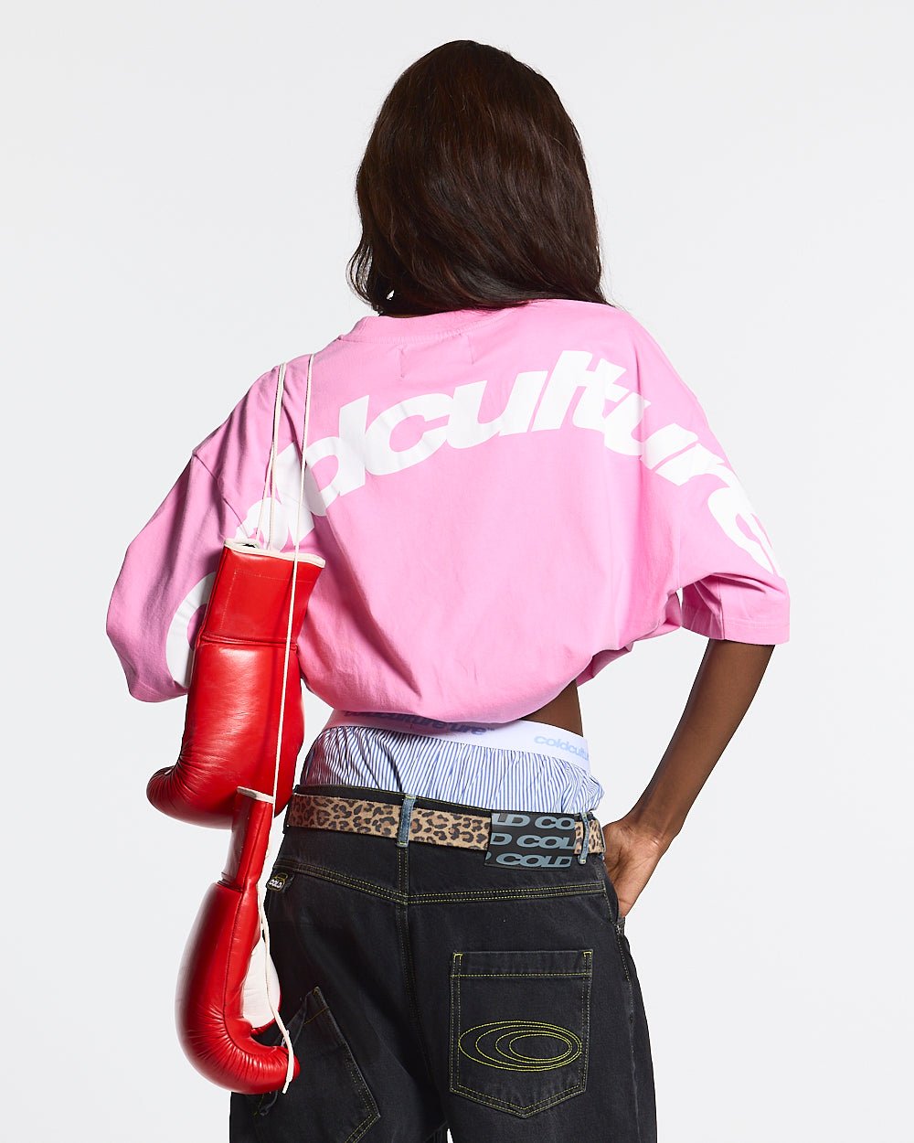CURVED TEE FUCHSIA PINK