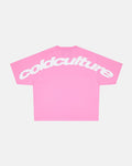 CURVED TEE FUCHSIA PINK