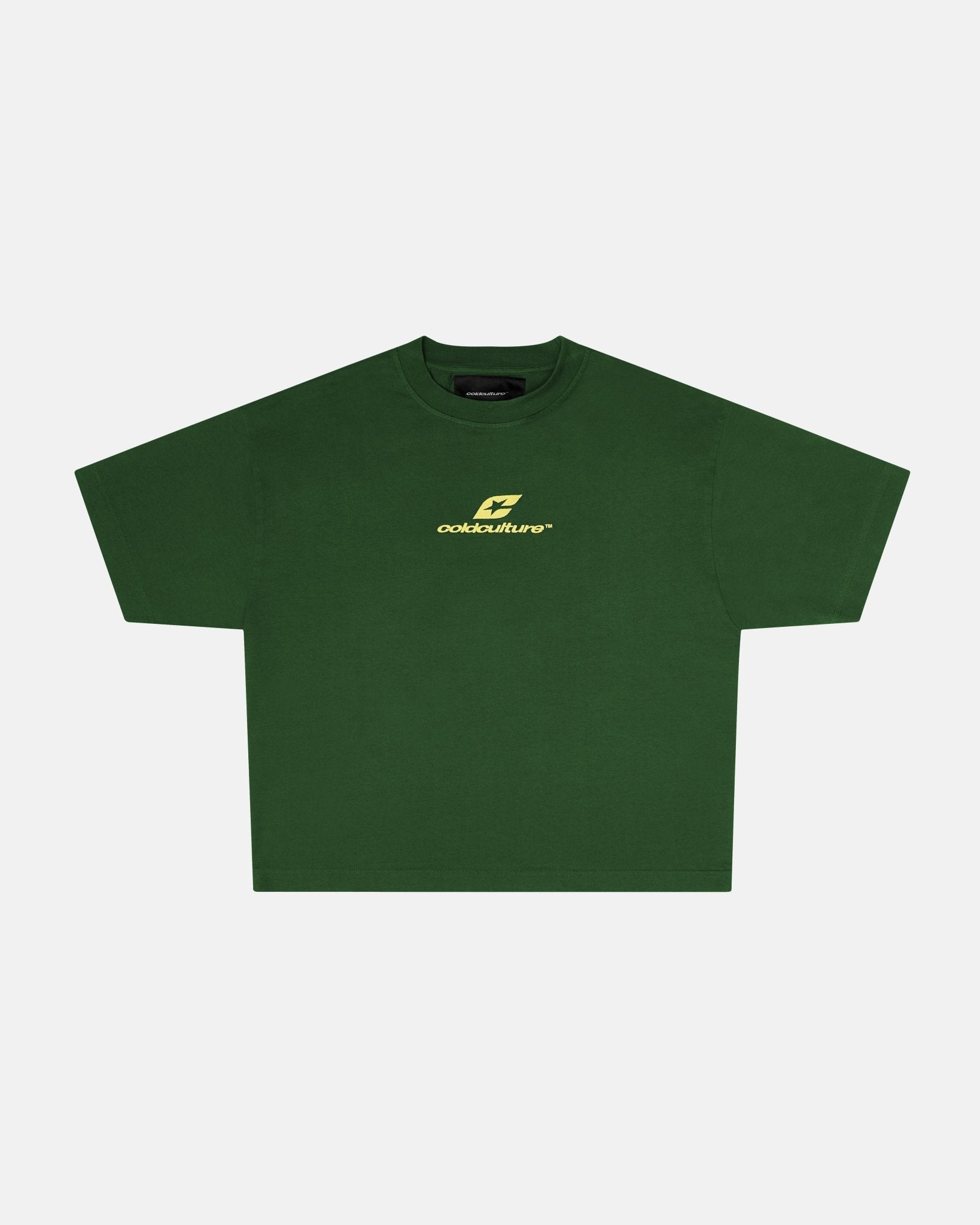 CURVED TEE GREEN & YELLOW