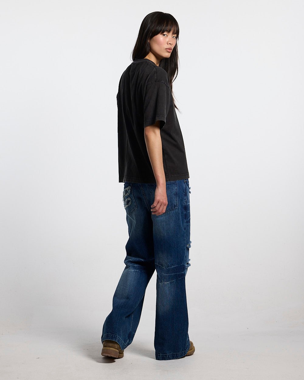 DARK FLAMES TEE BLACK