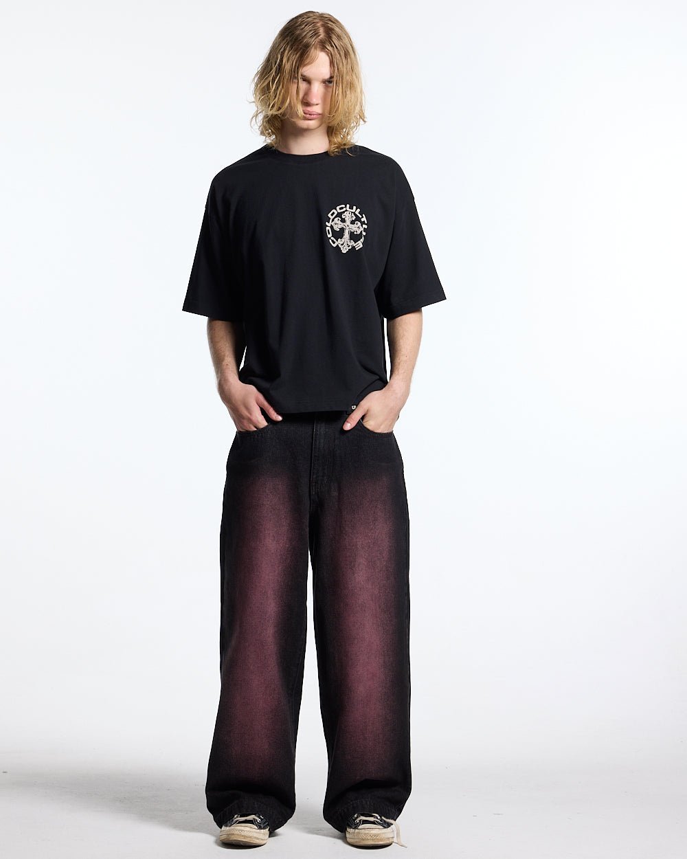 DISCHARGE TEE BLACK