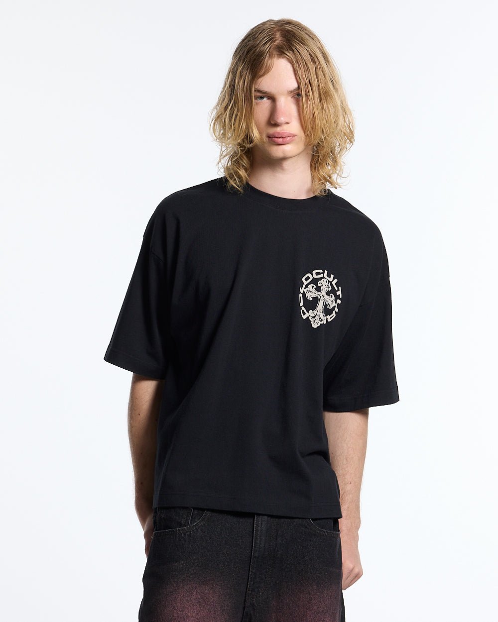 DISCHARGE TEE BLACK