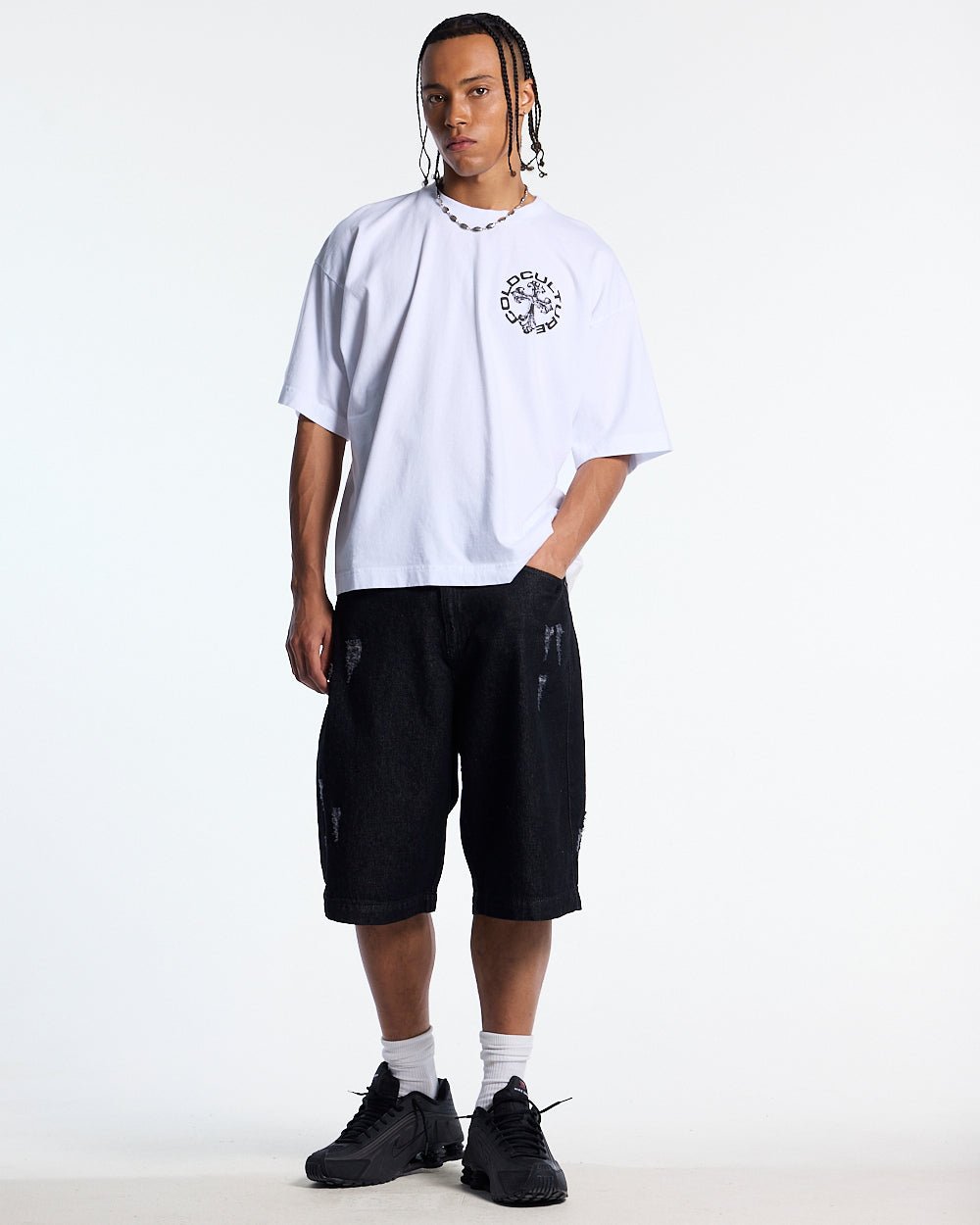 DISCHARGE TEE WHITE