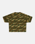 DISTRESS CURVED TEE CAMO