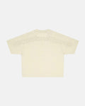 DISTRESS CURVED TEE CREAM