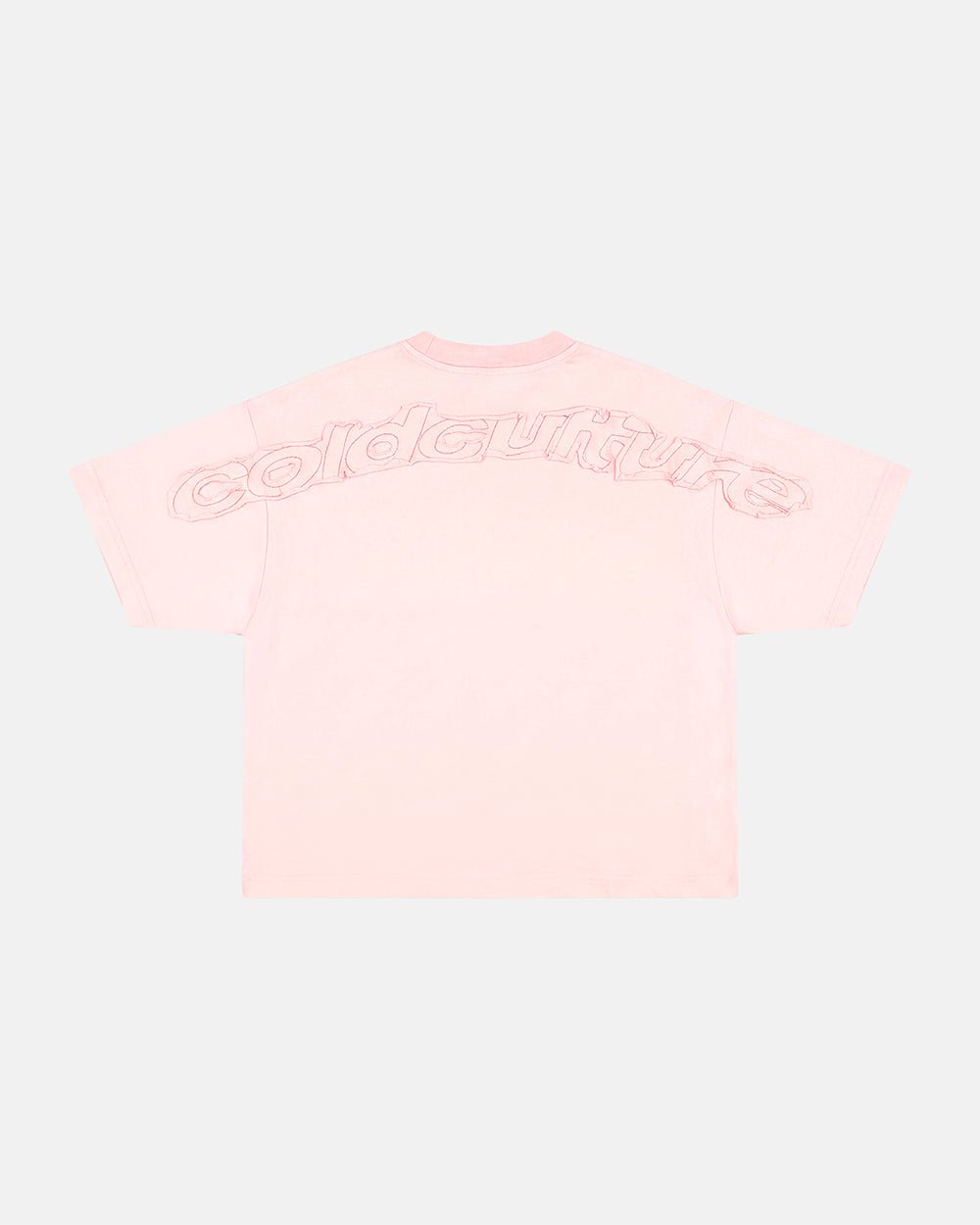DISTRESS CURVED TEE PINK