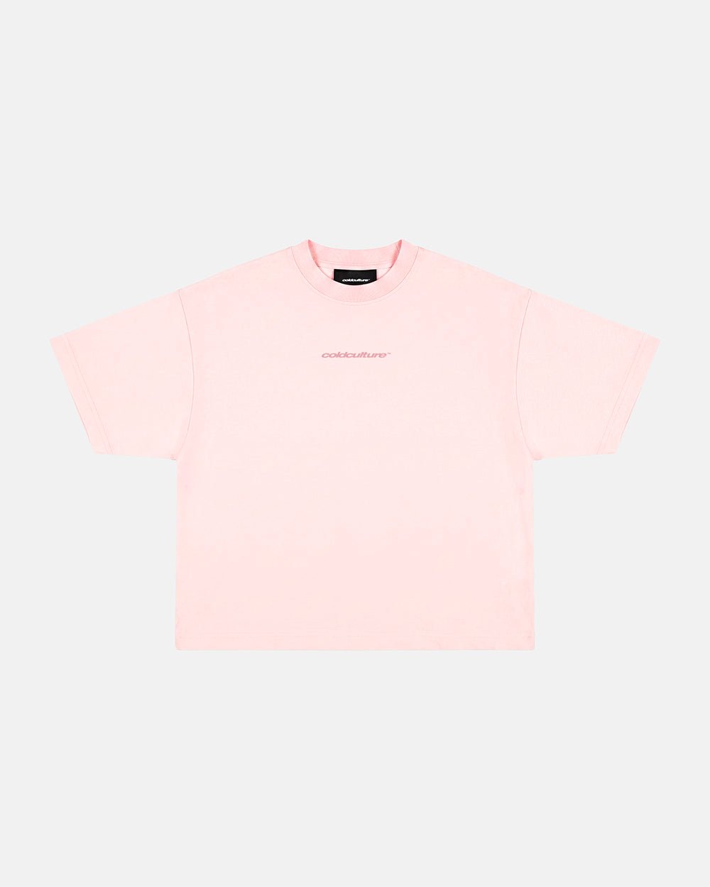 DISTRESS CURVED TEE PINK