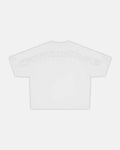 DISTRESS CURVED TEE WHITE