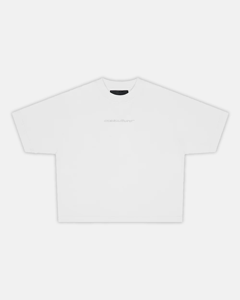 DISTRESS CURVED TEE WHITE